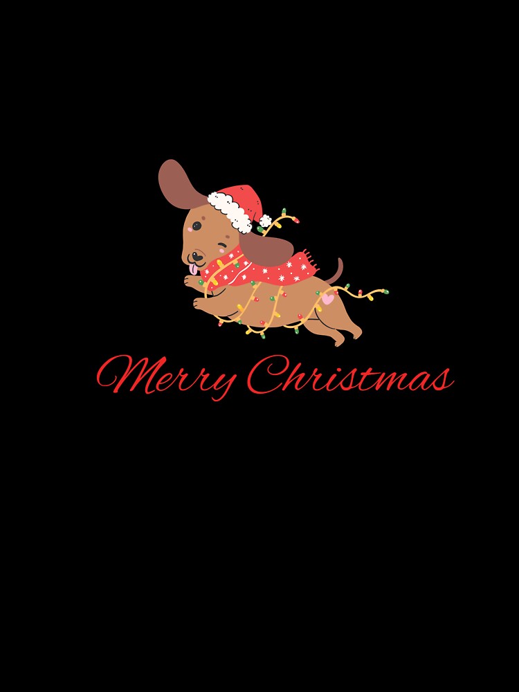 Merry Christmas, Christmas humor, funny Christmas design, funny dog by SofikoDesigns