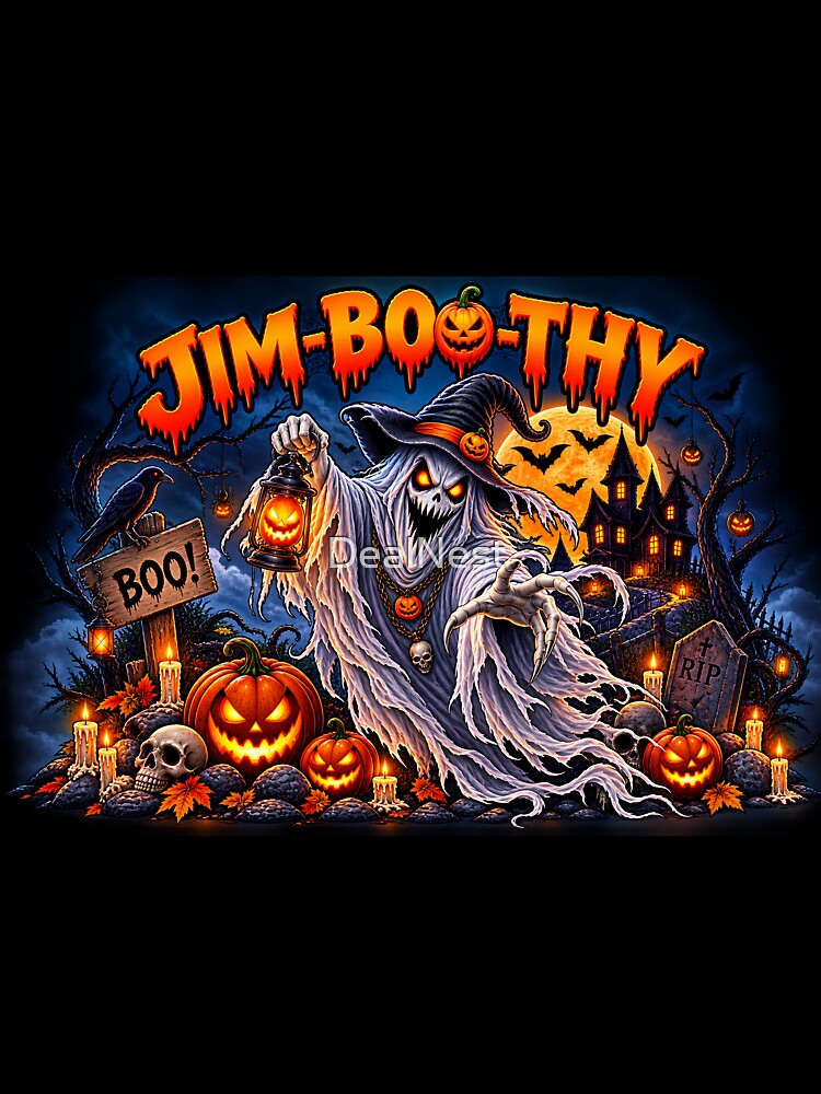 Spooky Halloween Ghost T-Shirt by DealNest