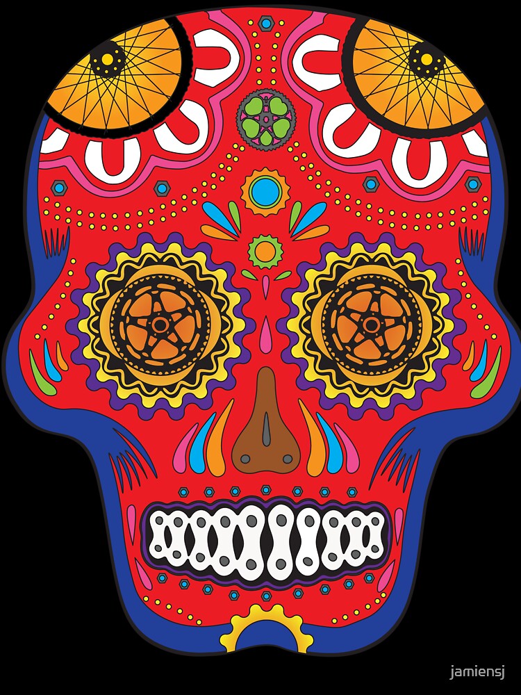 Ride of the Dead – Bicycle Sugar Skull by jamiensj