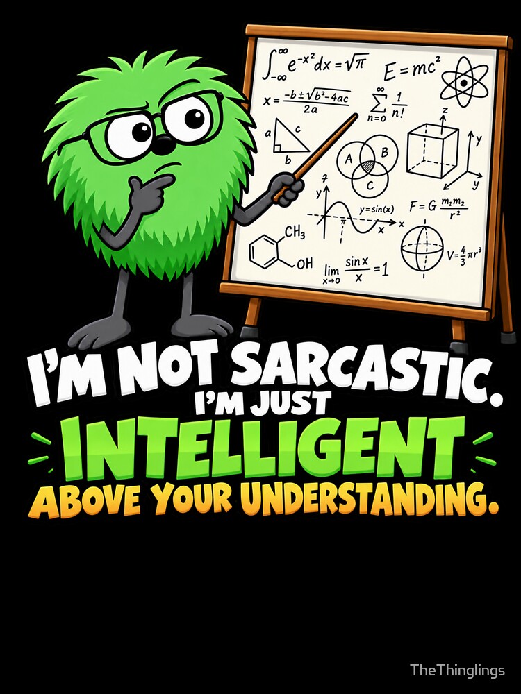 I'm Not Sarcastic. I'm Just Intelligent Above Your Understanding by TheThinglings