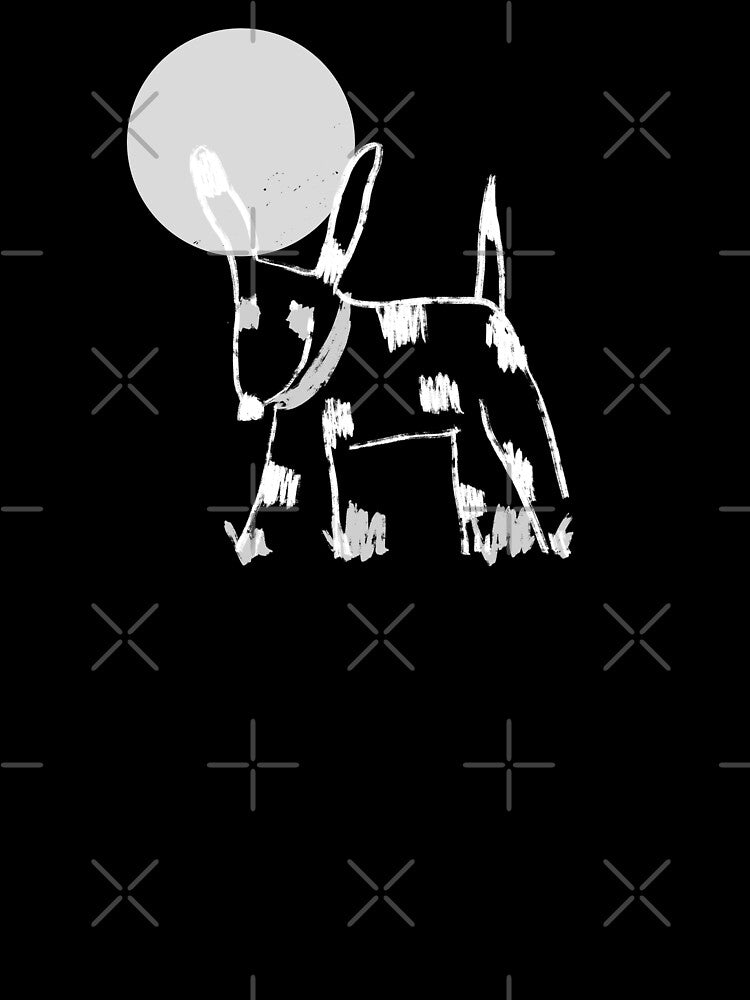 Spooky dog in the moonlight by utopianpioneer