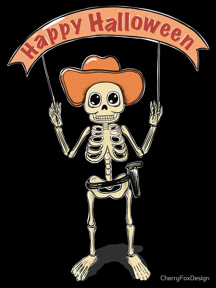 Halloween Skeleton Classic T-shirt by CherryFoxDesign