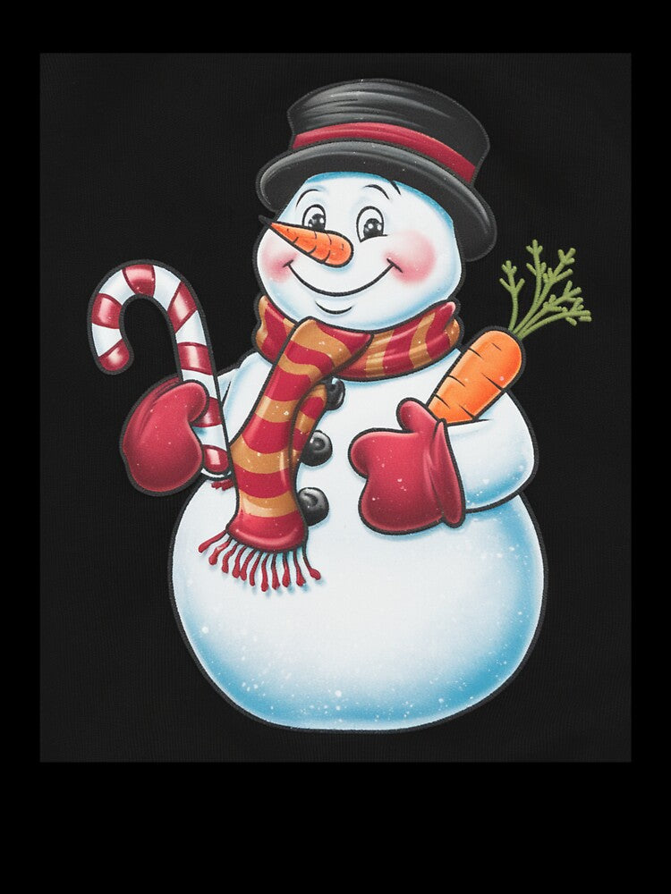 Happy Cartoon Snowman by ArtFromMyHart