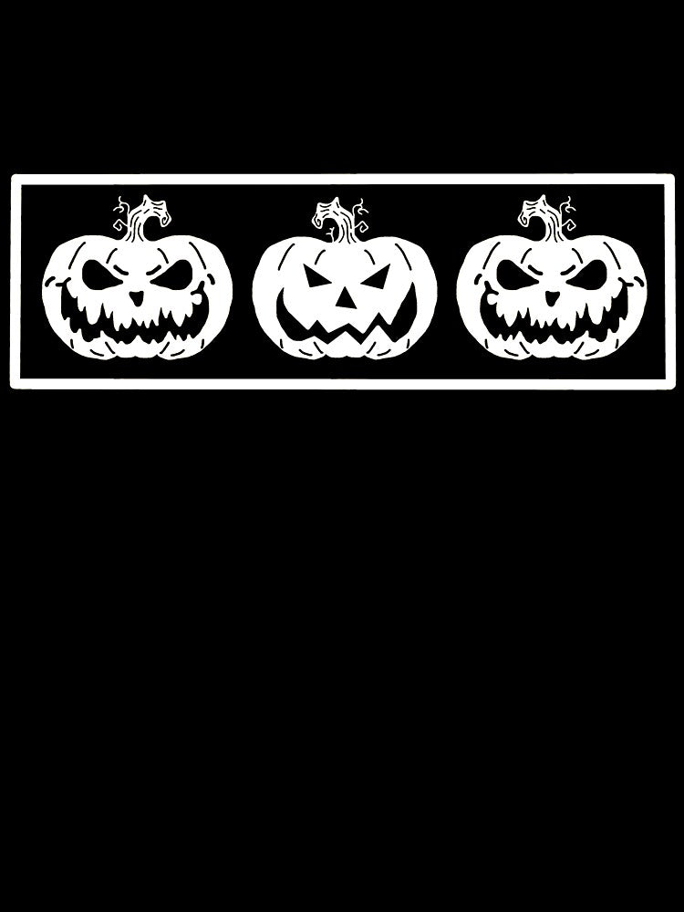 Three Jack-o-Lanterns White by trudolphi