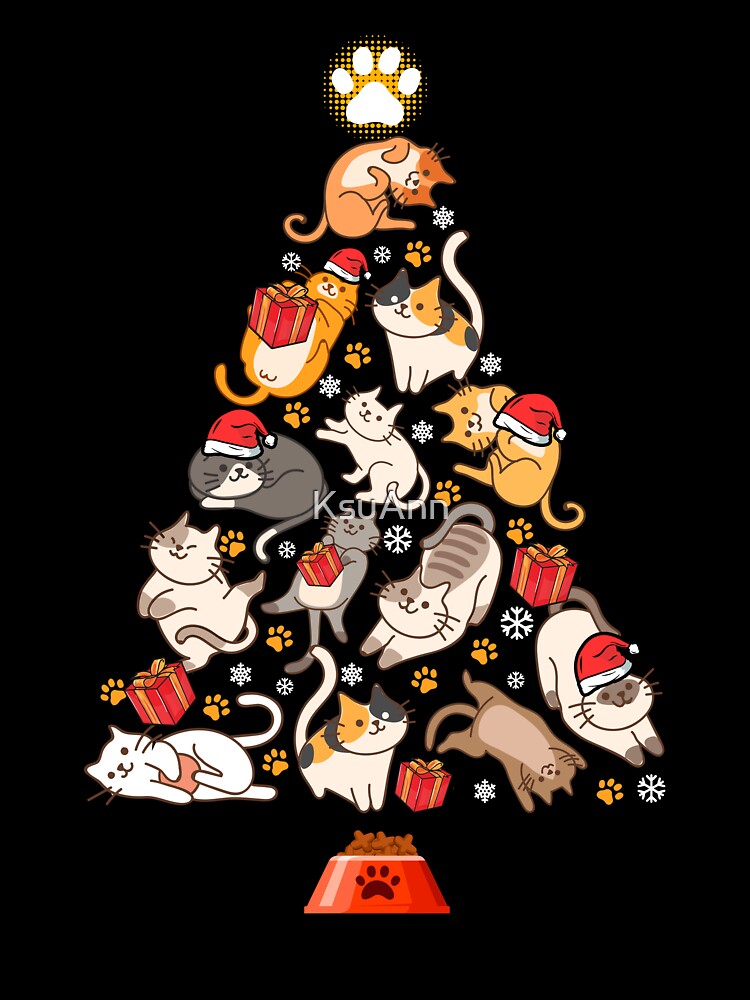 Funny Cats Christmas Men Kids Women Cat Ugly Christmas by KsuAnn