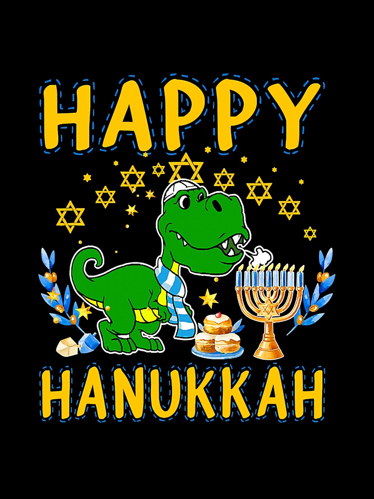 Happy Hanukkah Dinosaurorasaurusrex by NeverLoseSF