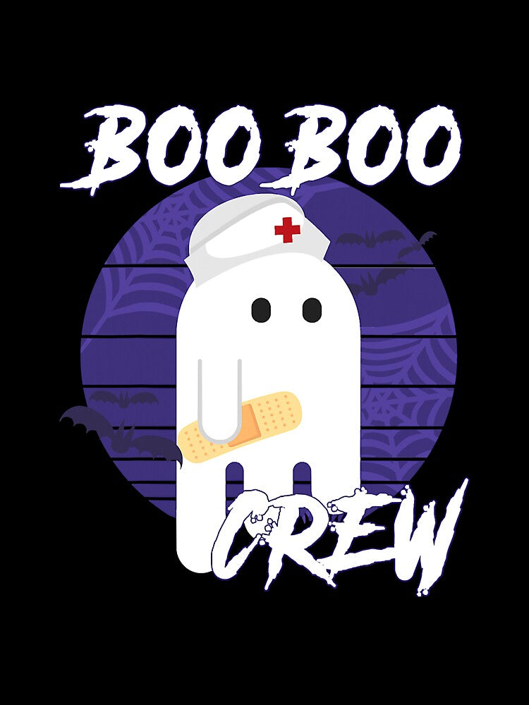 Retro Vintage Boo Boo Crew Nurse Ghost by unassertive19