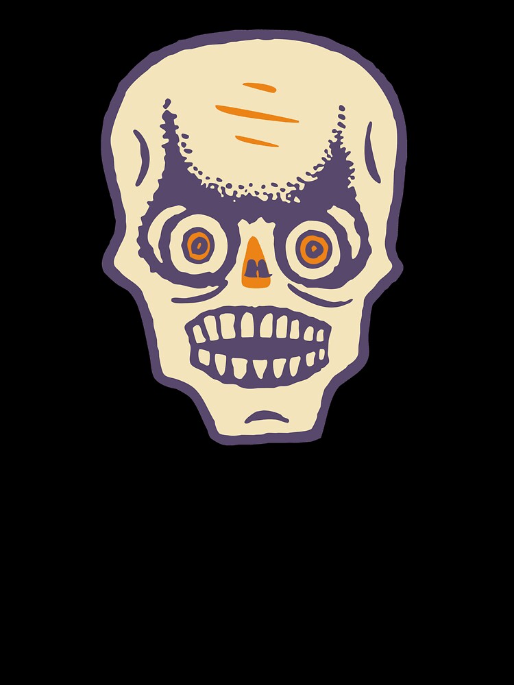Retro Style Halloween Skull by Scott Banks
