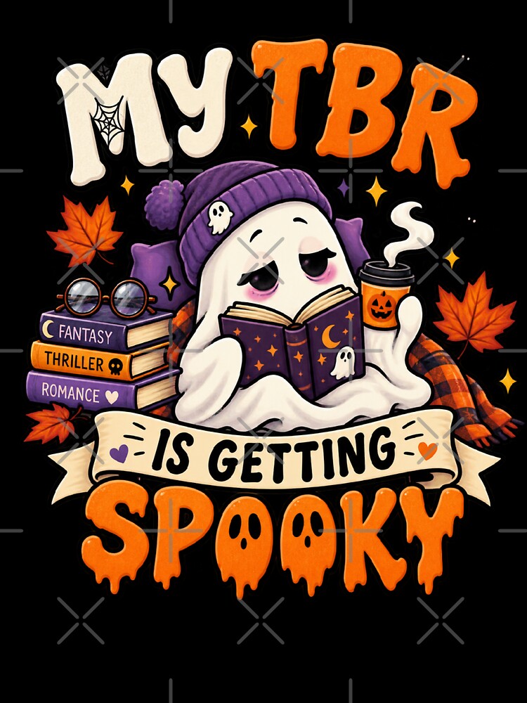 My TBR Is Getting Spooky – Cute Ghost Book Lover Halloween Design by youcefben48
