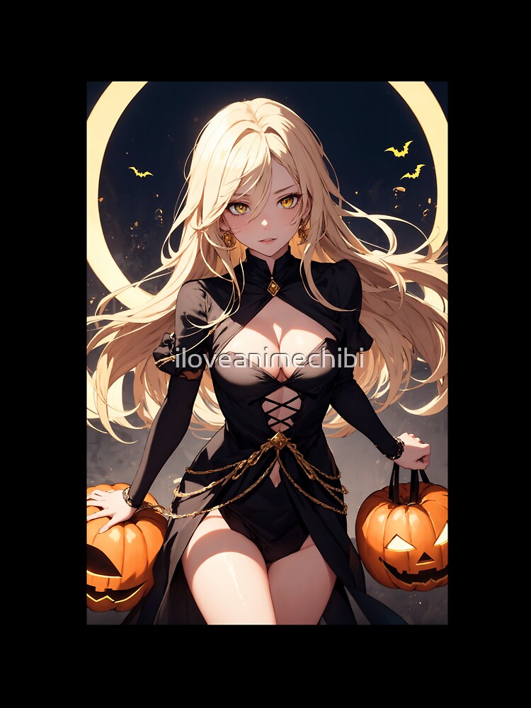 Cute Halloween Anime Girl #7 by iloveanimechibi