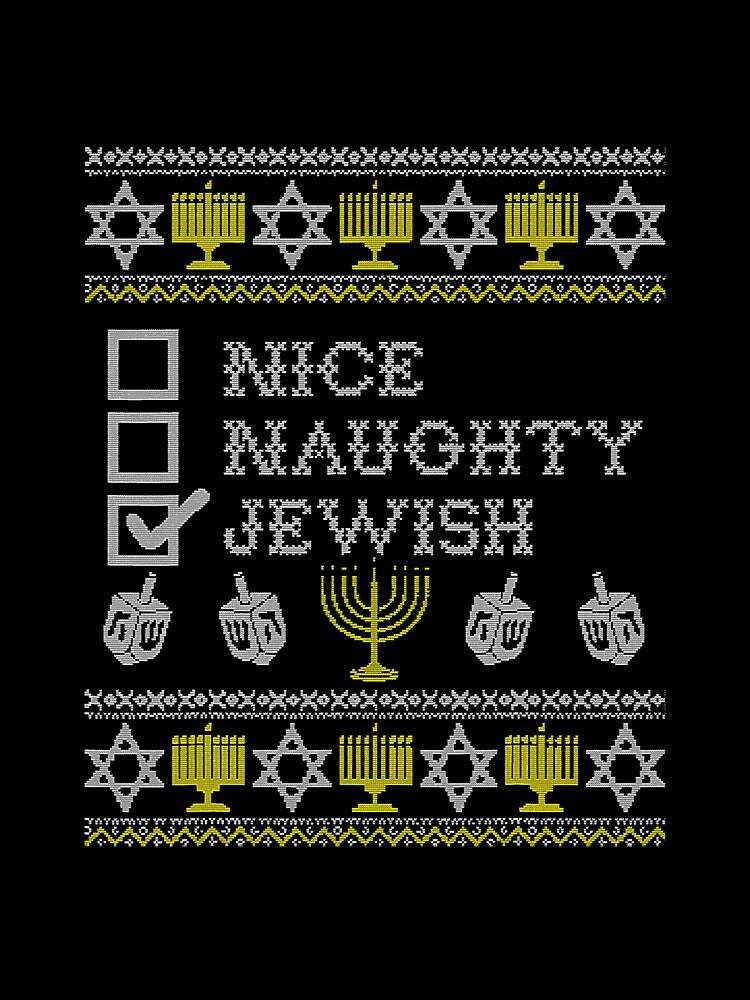 Nice Naughty Jewish Funny Hanukkah by unassertive19