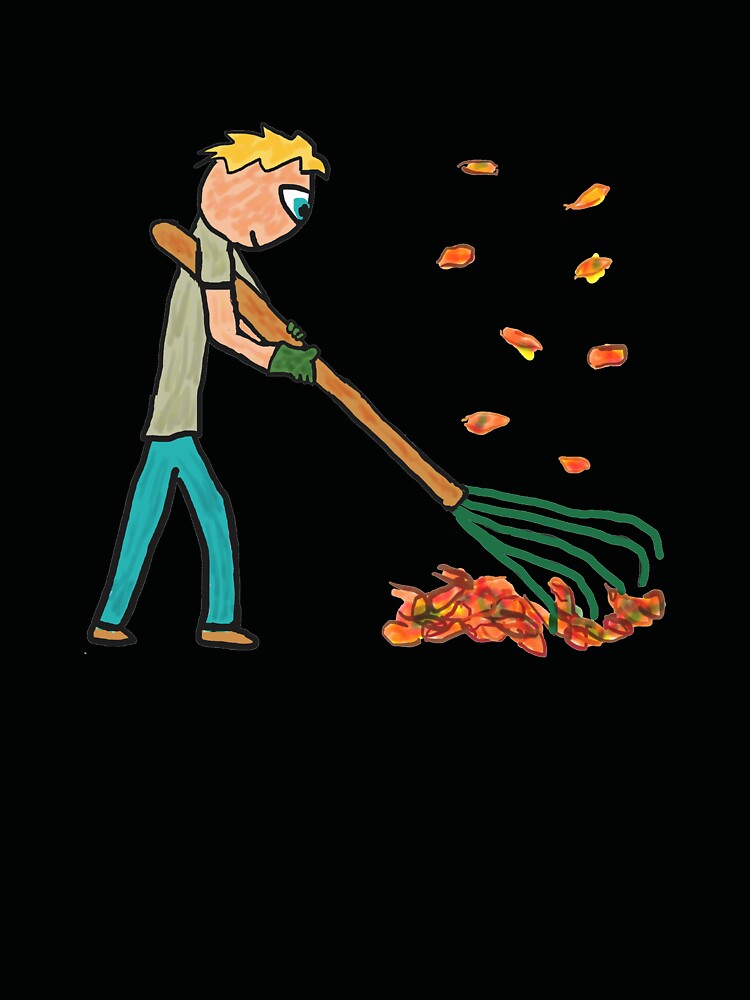 Raking Autumn Leaves by Mark-Ewbie