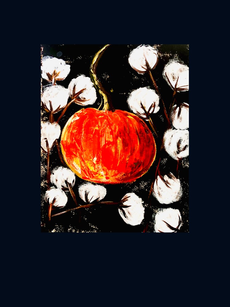 Fall Cotton and Pumpkin by araycreative