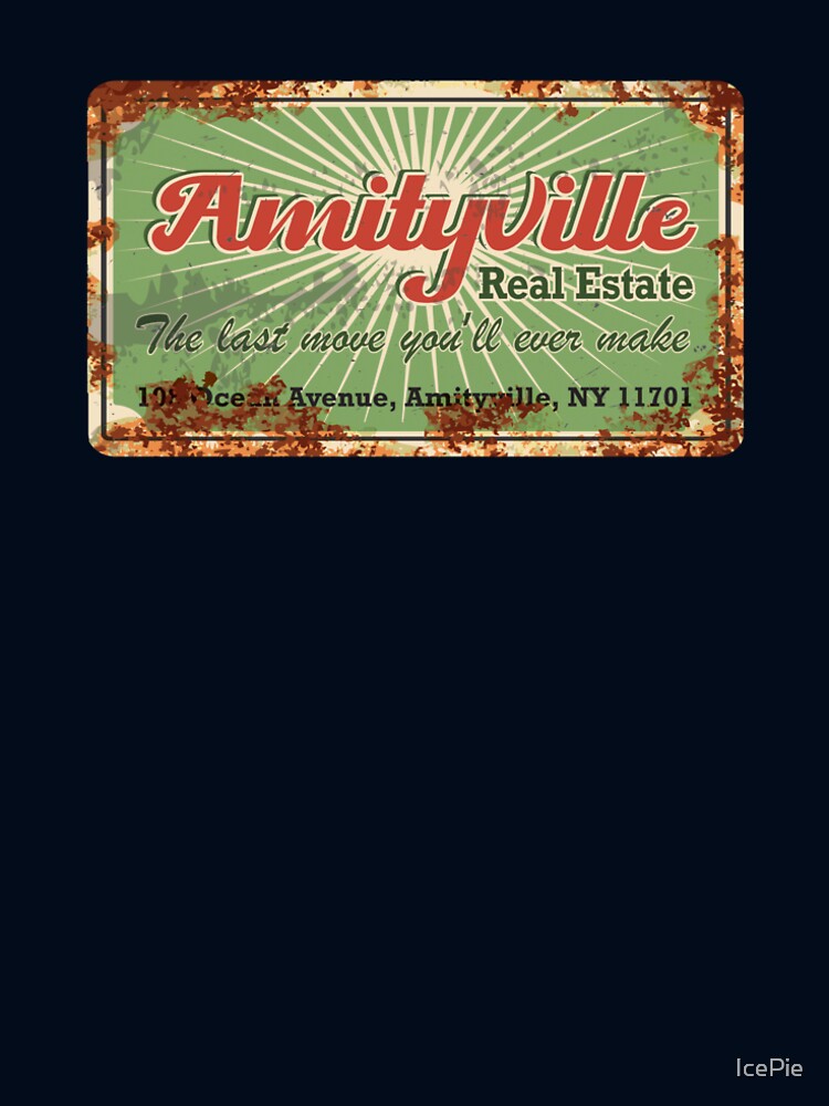 Amityville Real Estate vintage sign by IcePie