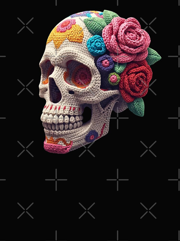 Floral Amigurumi Sugar Skull by Festive Bug