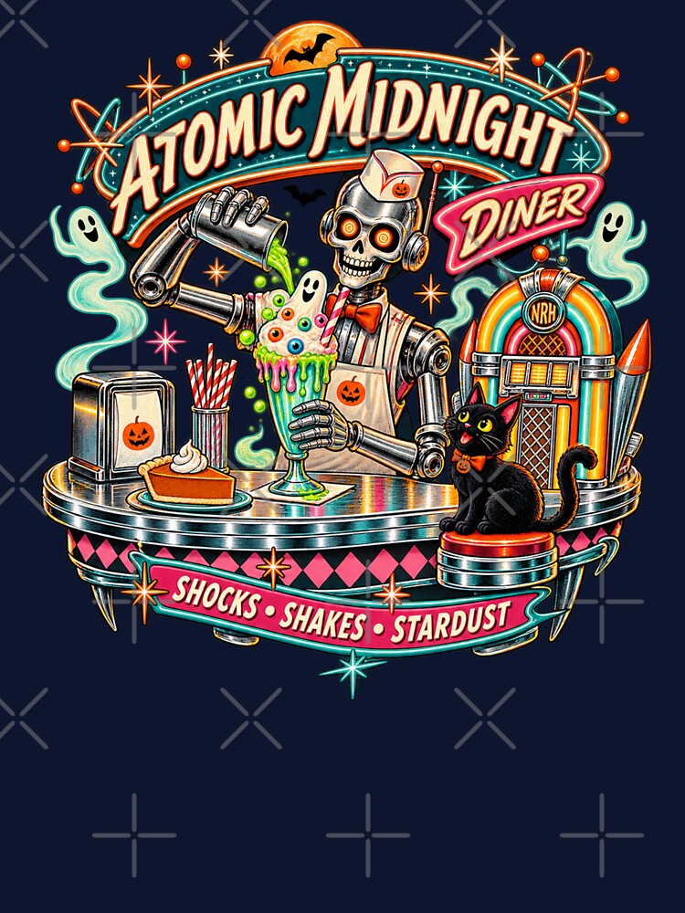 Atomic Midnight Diner Halloween Retro by Normandy Road Heritage™ - Vintage Garage Art