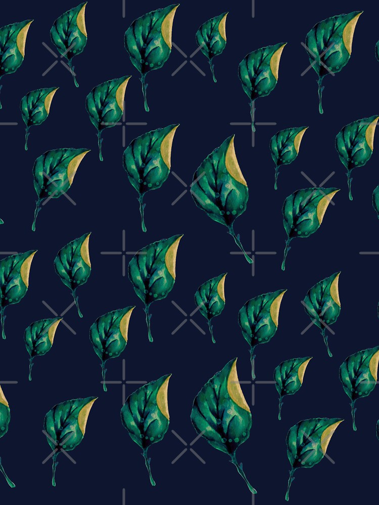 Falling Autumn Leaves trendy bright,vibrant,watercolor colors pattern by cutecrazytshirt