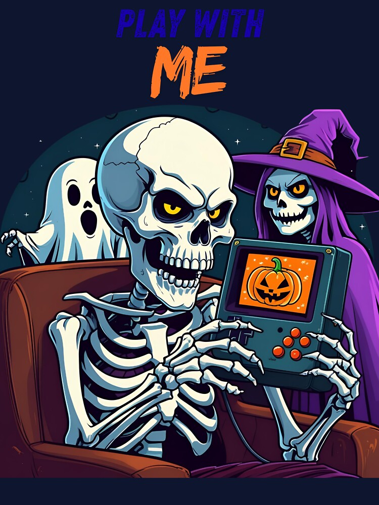 Retro Gamer Ghoul Halloween by ColorfulPrint