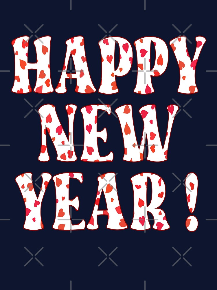 Happy New Year Hearts by minimalartstory
