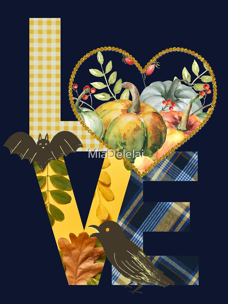 Halloween Autumn Vibes | Fall Lover Gift | Pumpkin Pie & Halloween Night by MiaDelelai