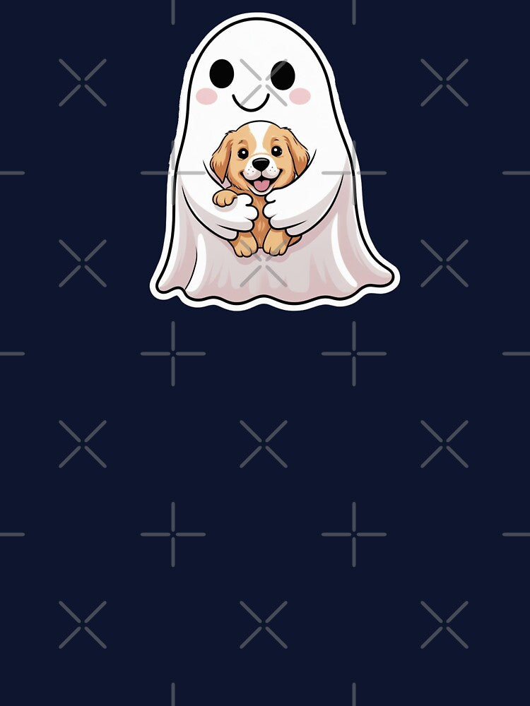Happy Ghost with Puppy by LewpyG