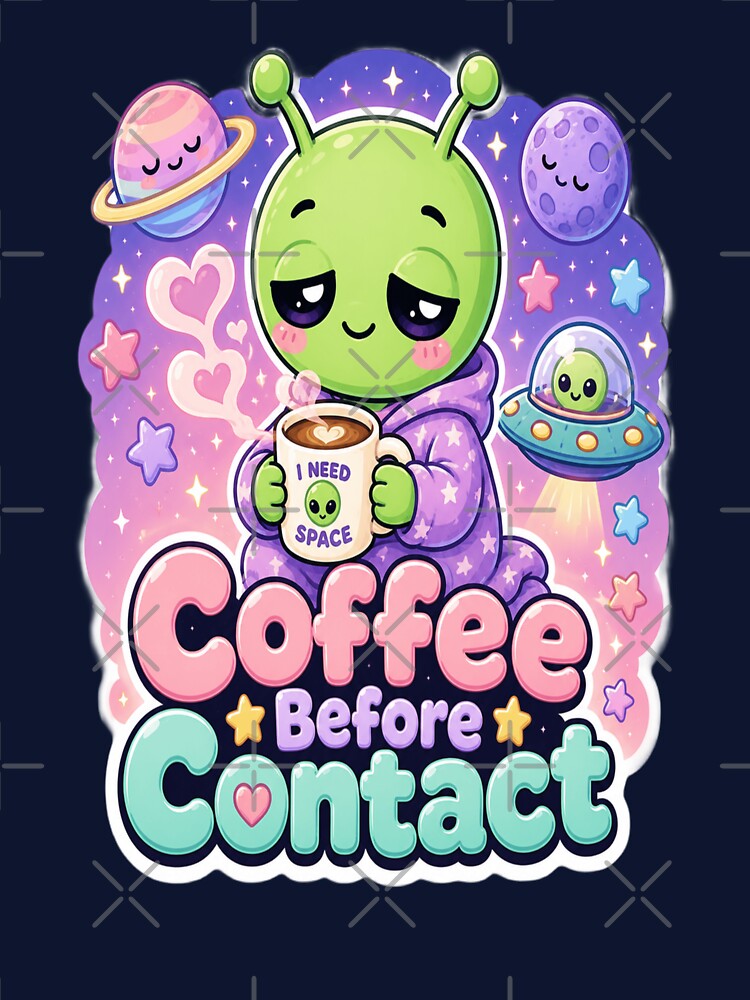 Coffee Before Contact Alien Design by Ruamid