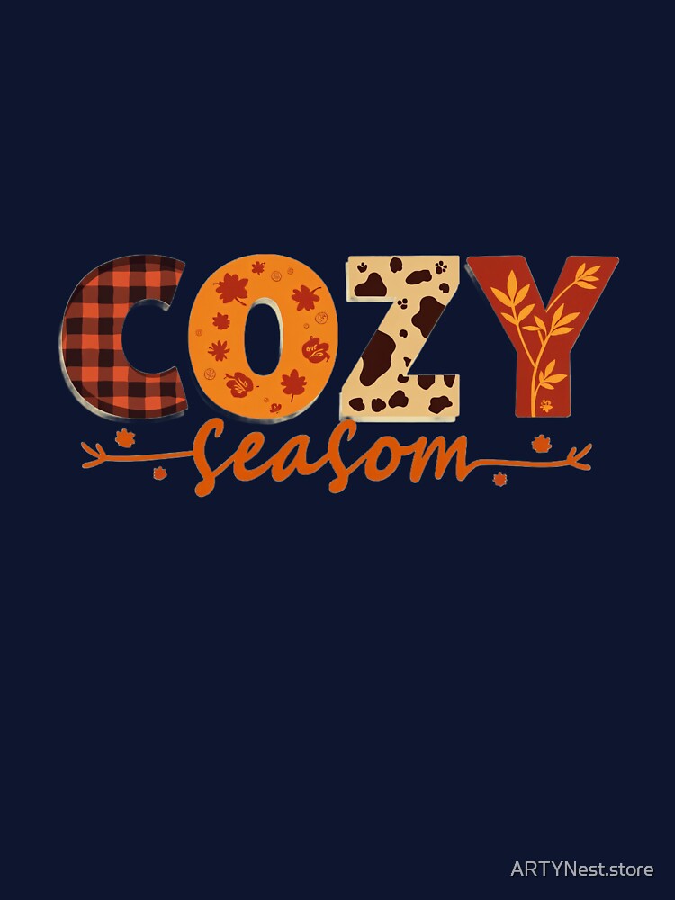 Cozy Season Fall Aesthetic Design by ARTYNest.store