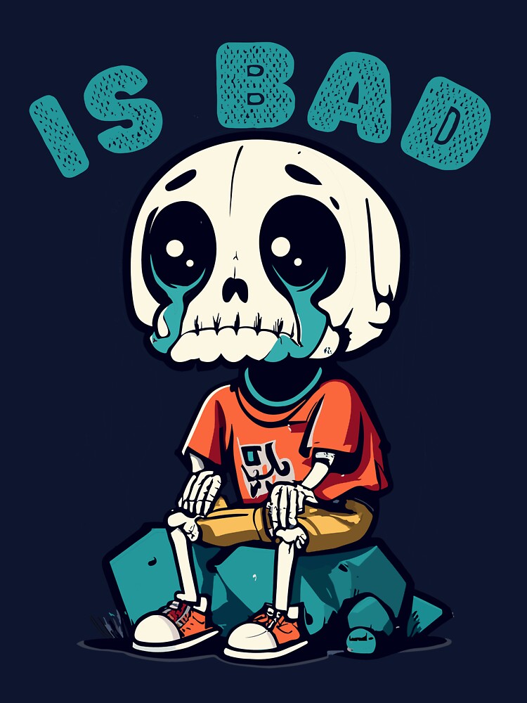 Cute Little Crying Skeleton Is Bad by GENESIS-POD