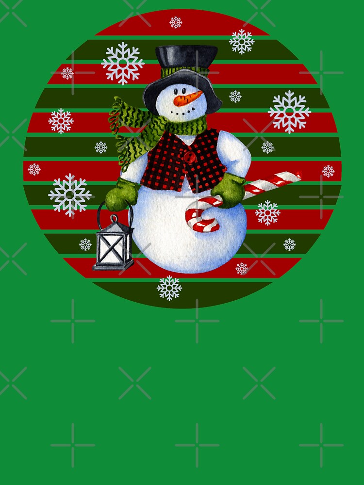 Candy Cane Snowman by ChelleCreate