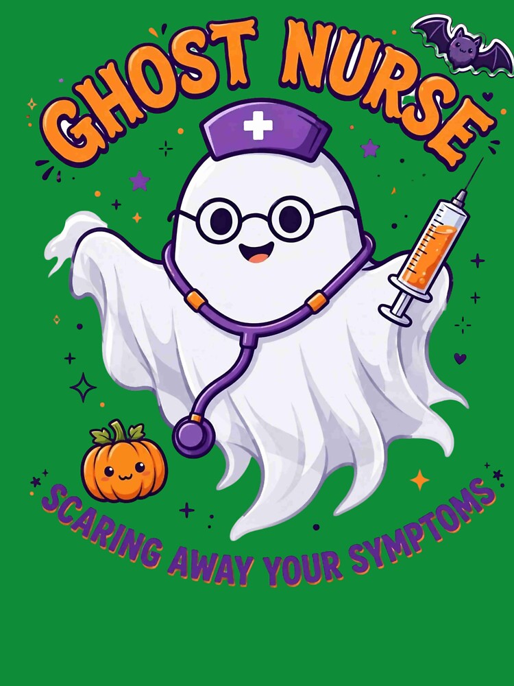 Ghost Nurse Hauntingly Good Care Shirt by SKELORRA