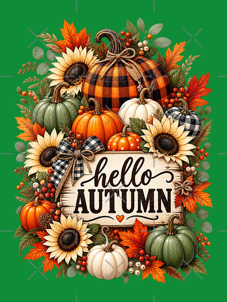 Hello Autumn Pumpkin Harvest by Lombardino