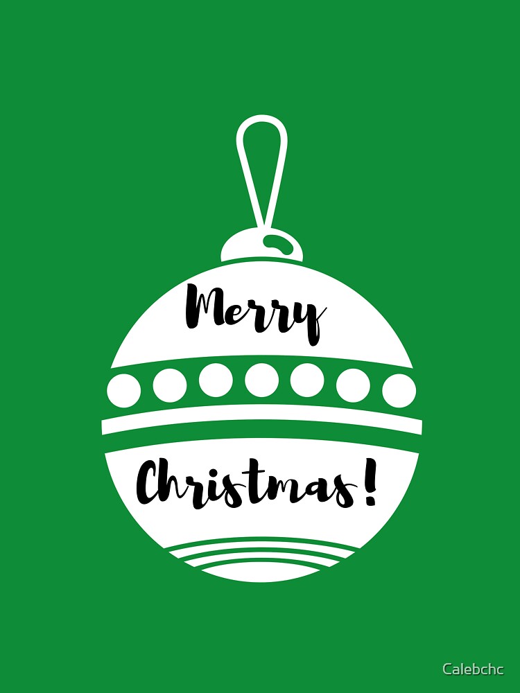 Merry Christmas Ornament by Calebchc