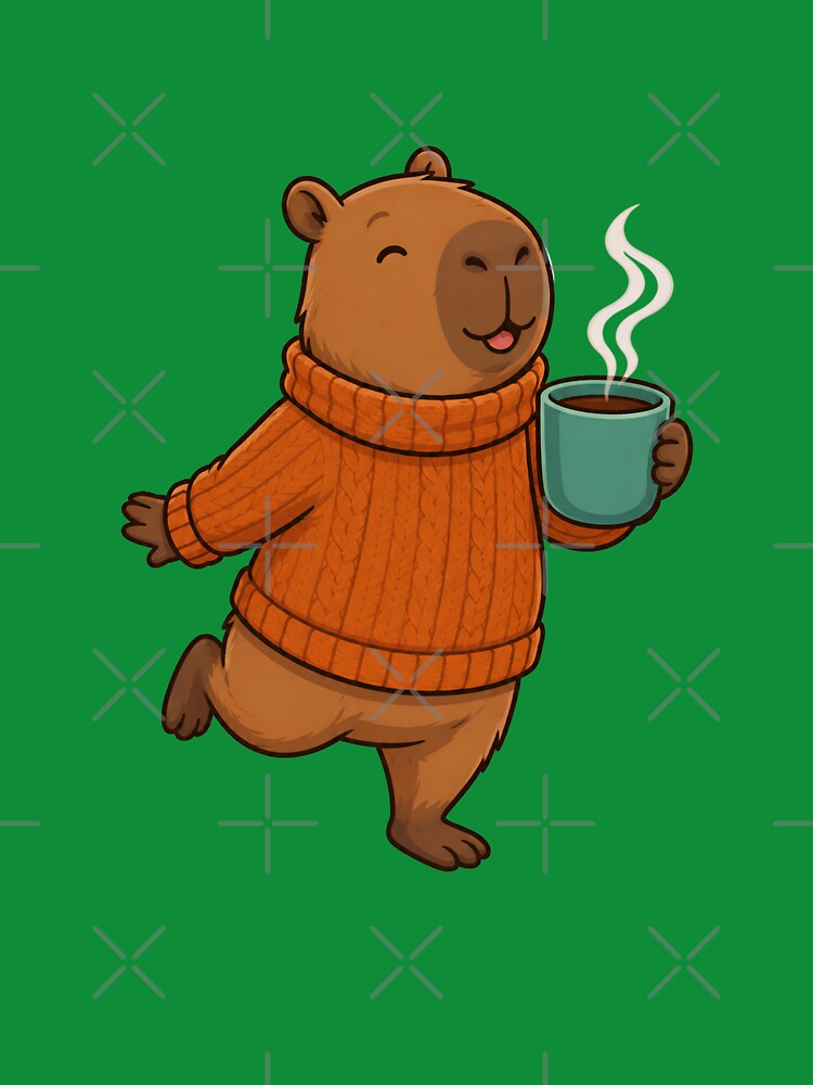 Autumn Capybara Cozy Sweater by Ivy-Triggs