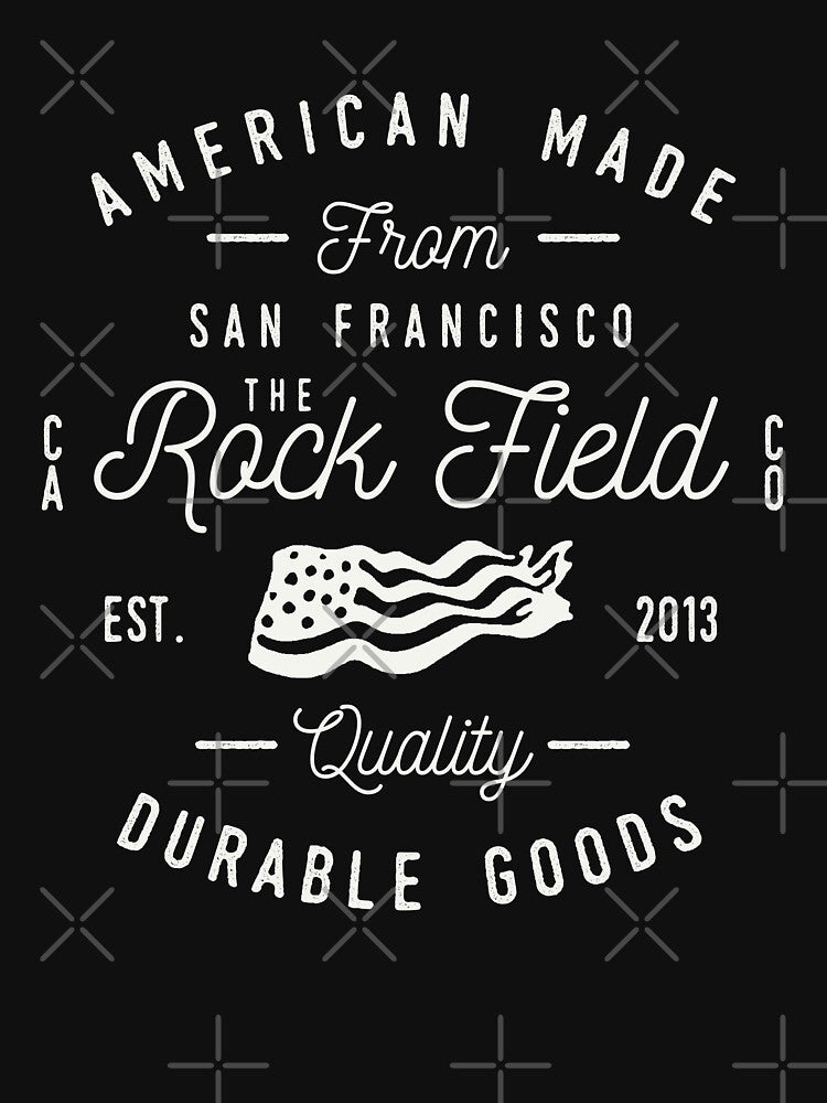 Rock Field Retro Vintage Distressed Design by JakeRhodes