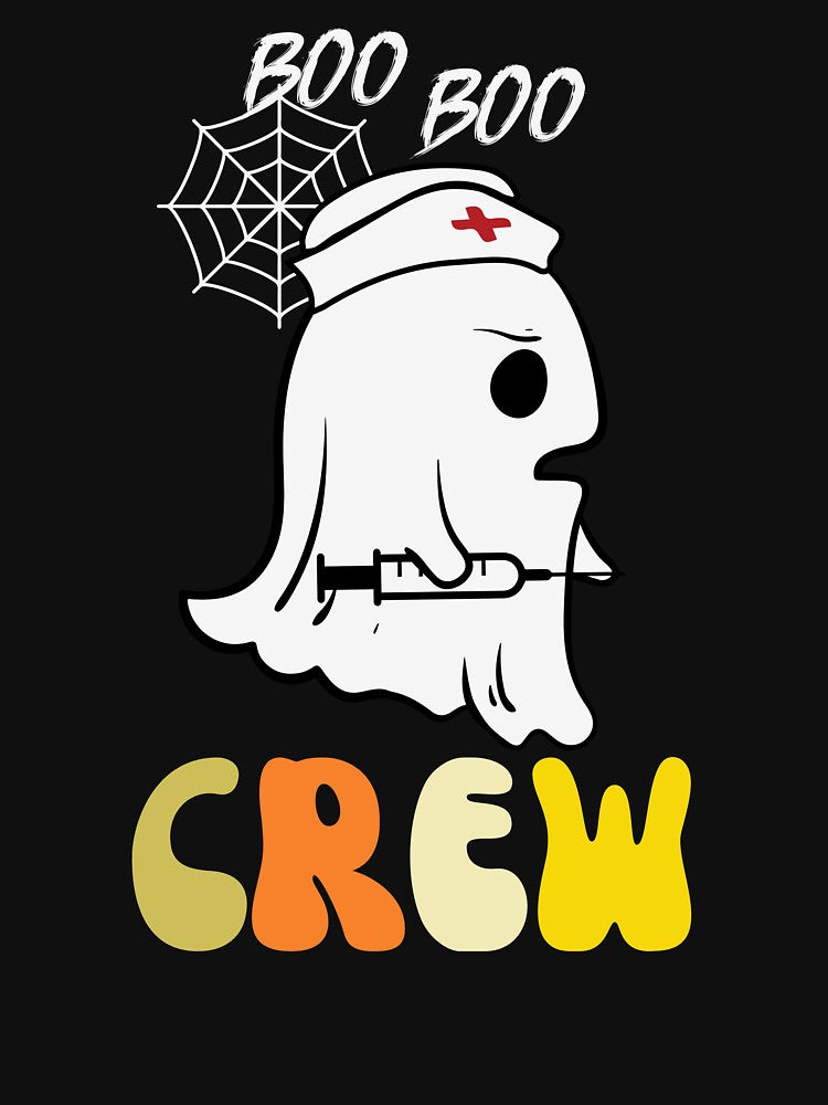 Groovy Boo Boo Crew Nurse Funny Ghost Halloween by Creatique--Loft