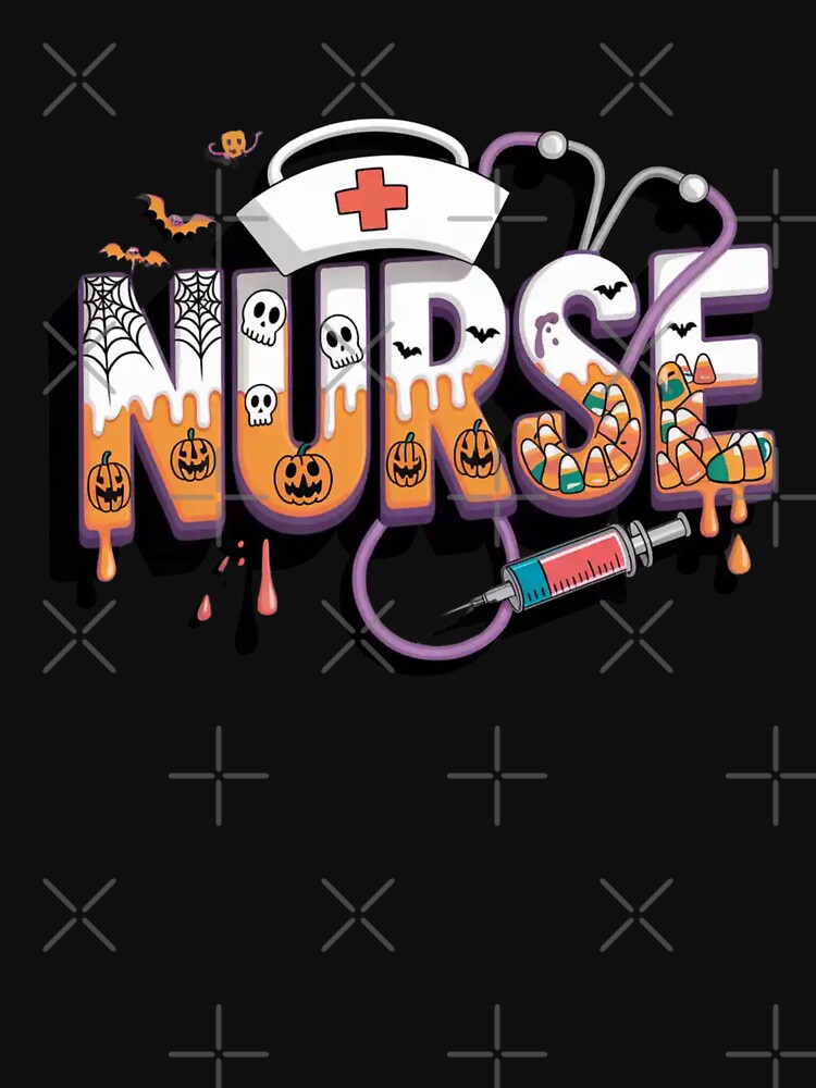 Spooky Nurse Halloween Shirt – Cute Creepy Medical Costume Tee by arceeddesign