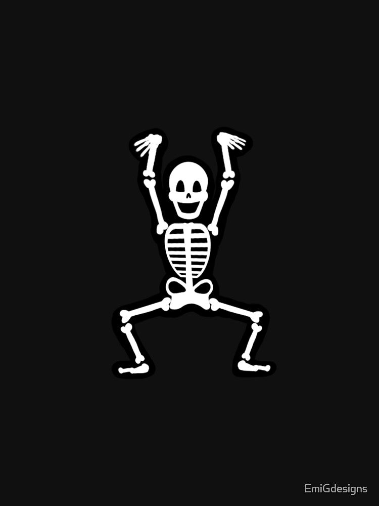 Dancing Skeleton Illustration by EmiGdesigns