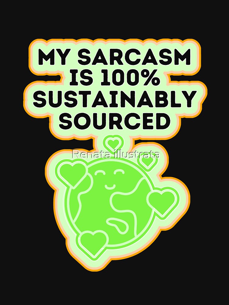 Awesome Sarcasm 70s Style Sarcastic Person by Renata illustrata