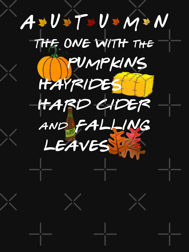 Autumn Pumpkins Hayrides Hard Cider and Falling Leaves by ThreadsNouveau