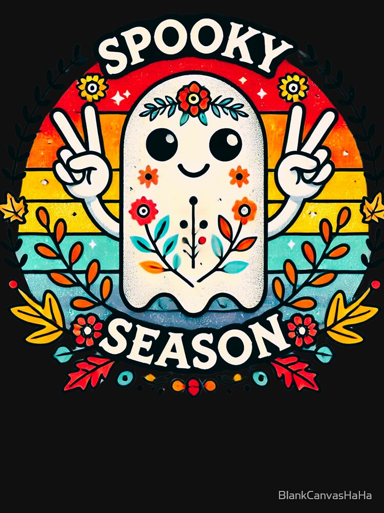 Hippie Ghost Halloween by BlankCanvasHaHa