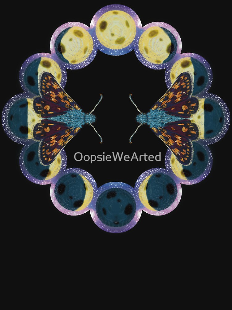 Moth and Moon Phase ring by OopsieWeArted