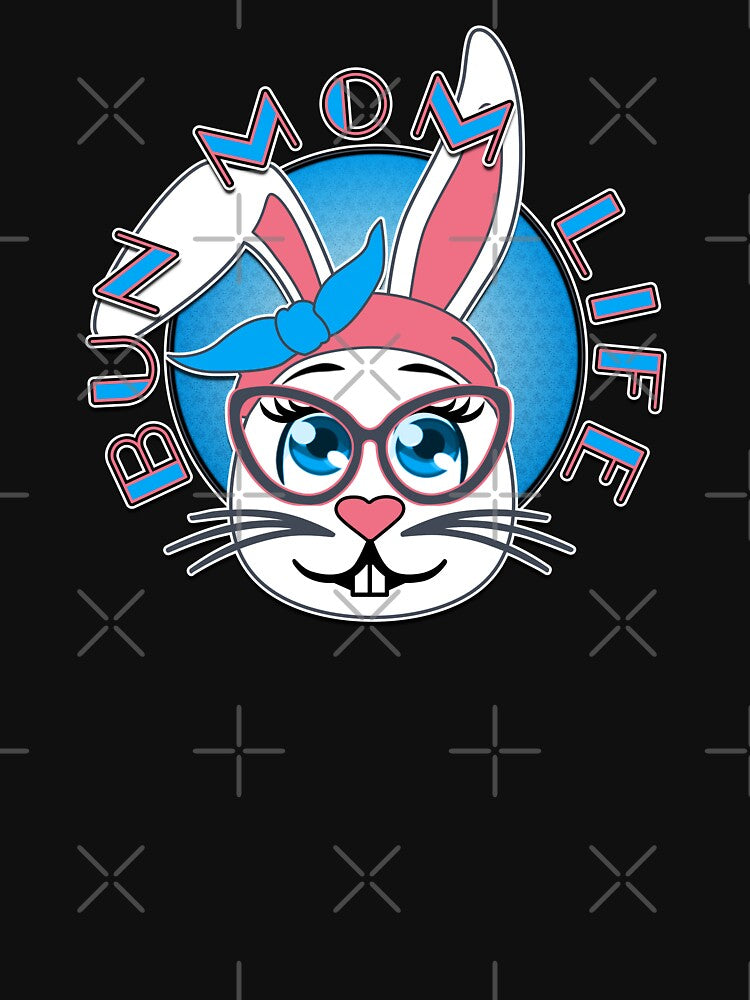Bun Mom Life Cute Messy Bunny Mother Inspiration Slogan by CRHPOD20