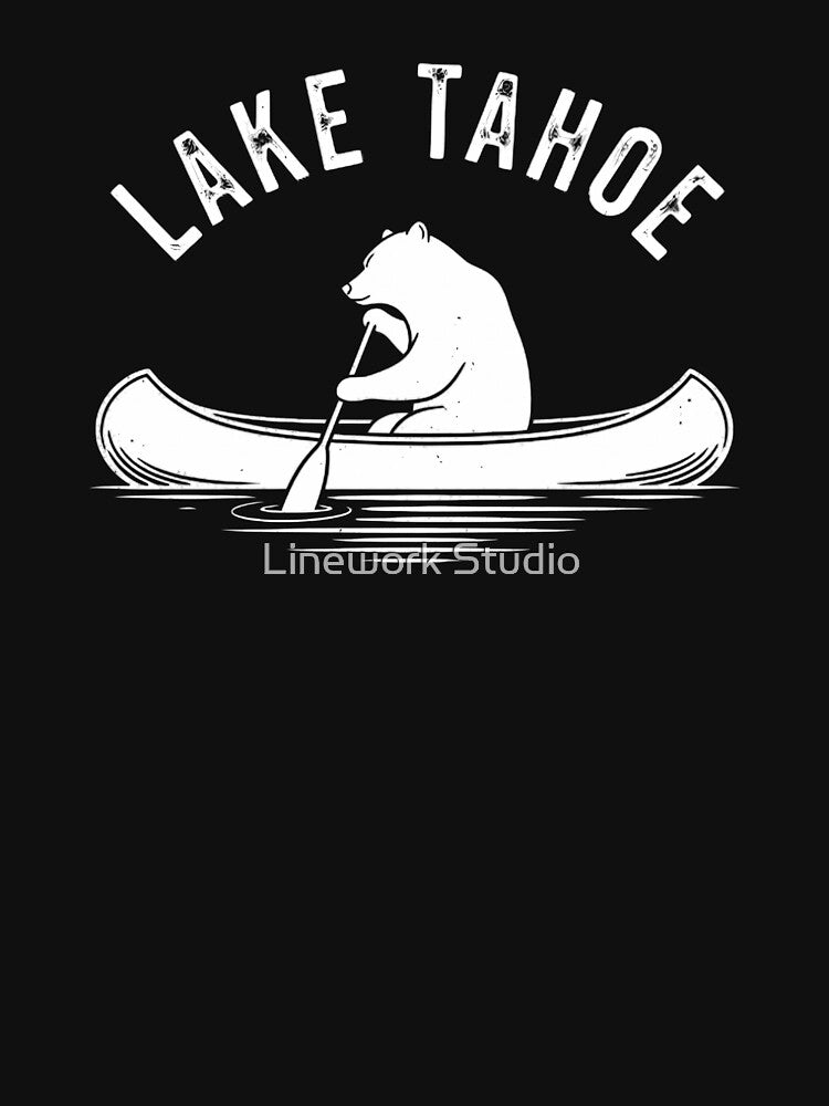 Lake Tahoe Bear Canoe by Linework Studio