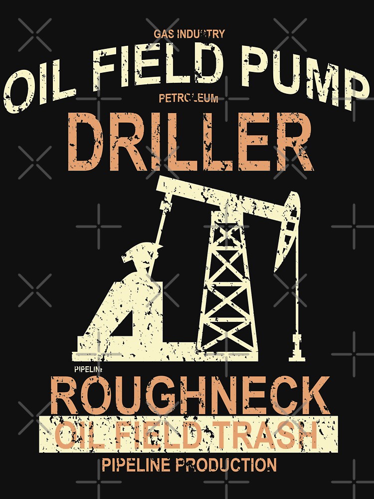 Oilfield Pump Retro Vintage Distressed Design by JakeRhodes