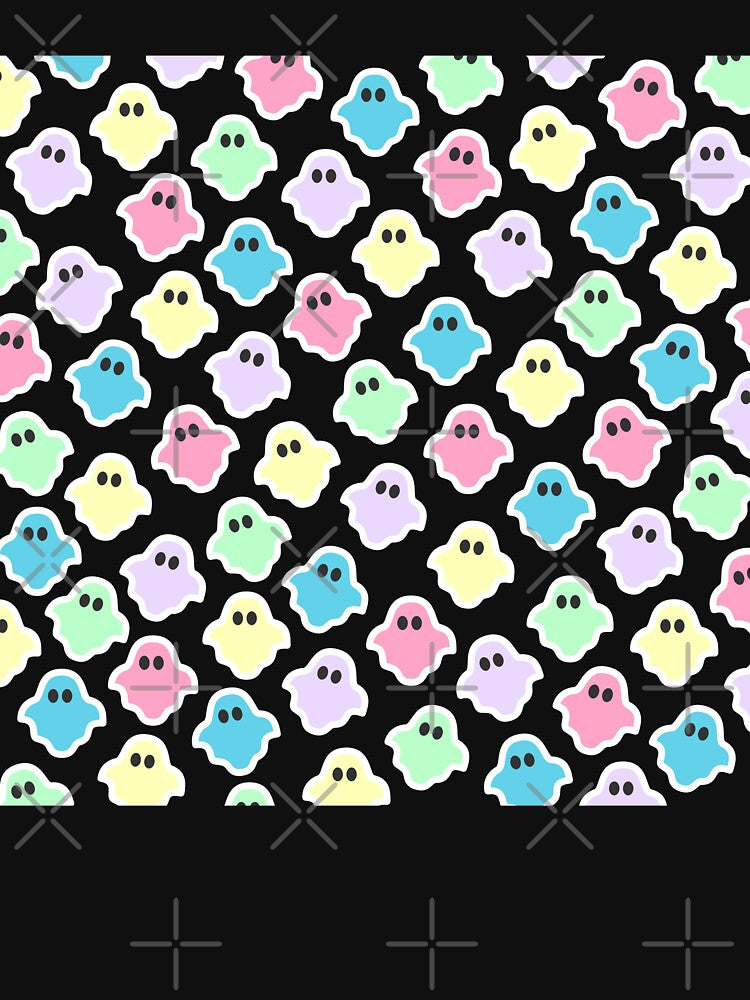 Pastel Halloween Ghost Pattern by Foofighter01