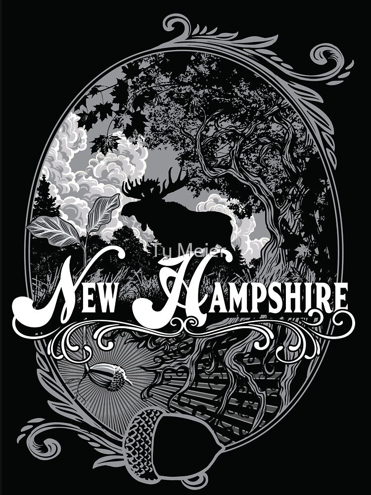 New Hampshire Acorn and Moose by Ty Meier