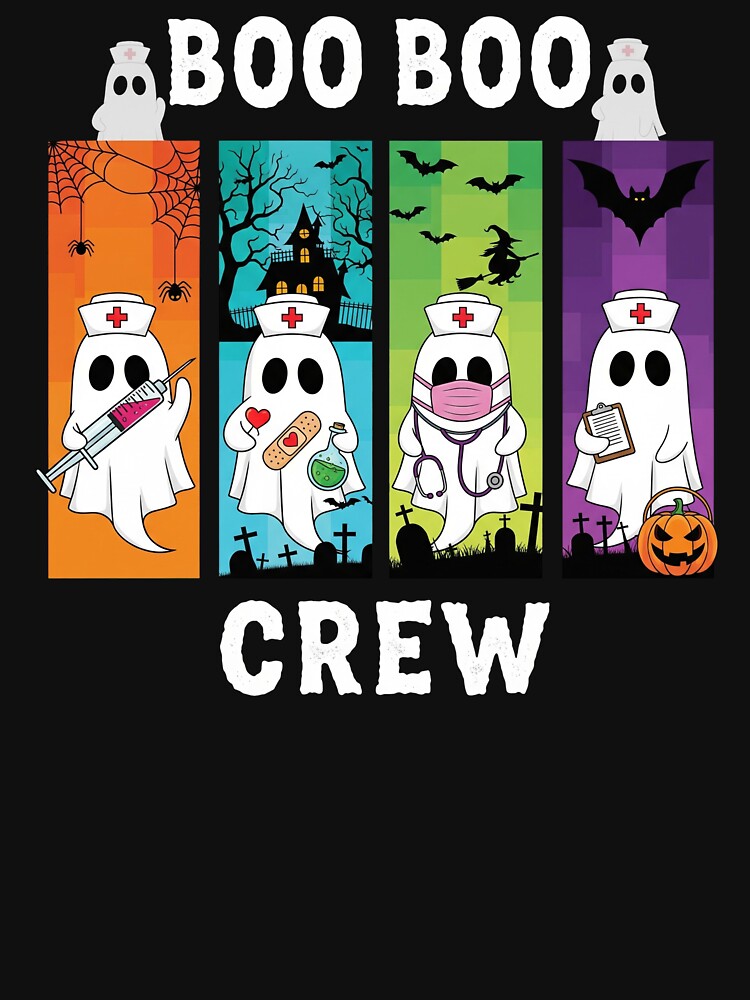 Boo Boo Crew Halloween Ghost Crew Medical by motivato