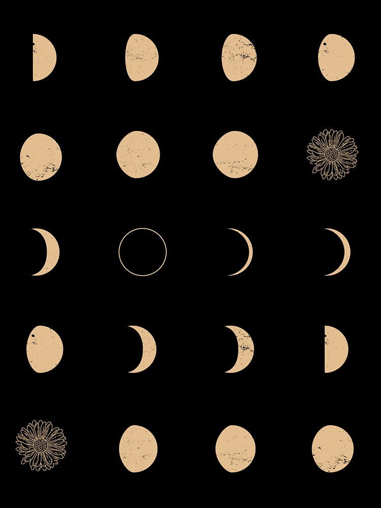 Moon Phases pattern design by Petternoholic