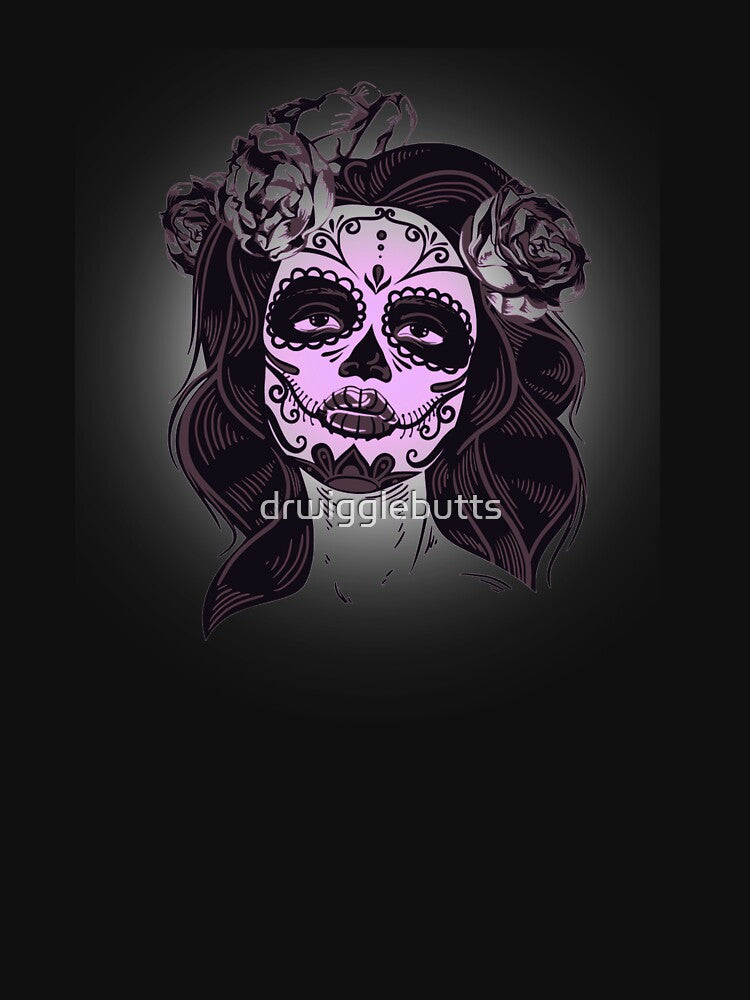Beautiful Sugar Skull Shirt by drwigglebutts