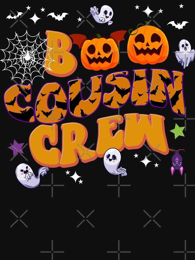 Boo Halloween Cousin Crew Group Matching Pumpkin Ghost by Nzgiftsandmore